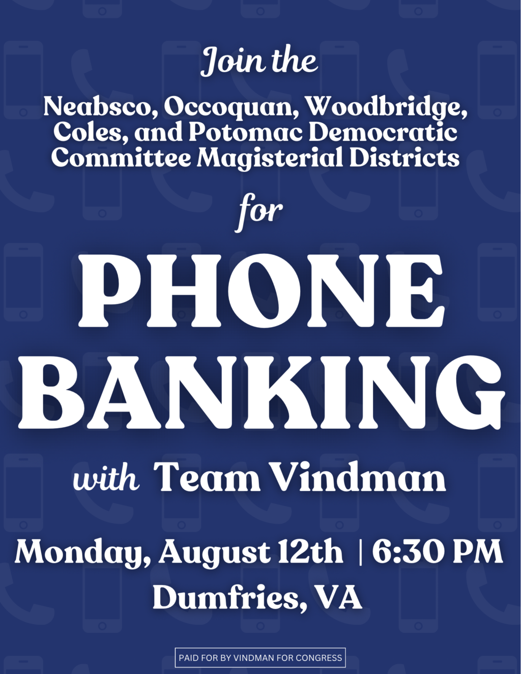 2024 Team Vindman Phone Banking