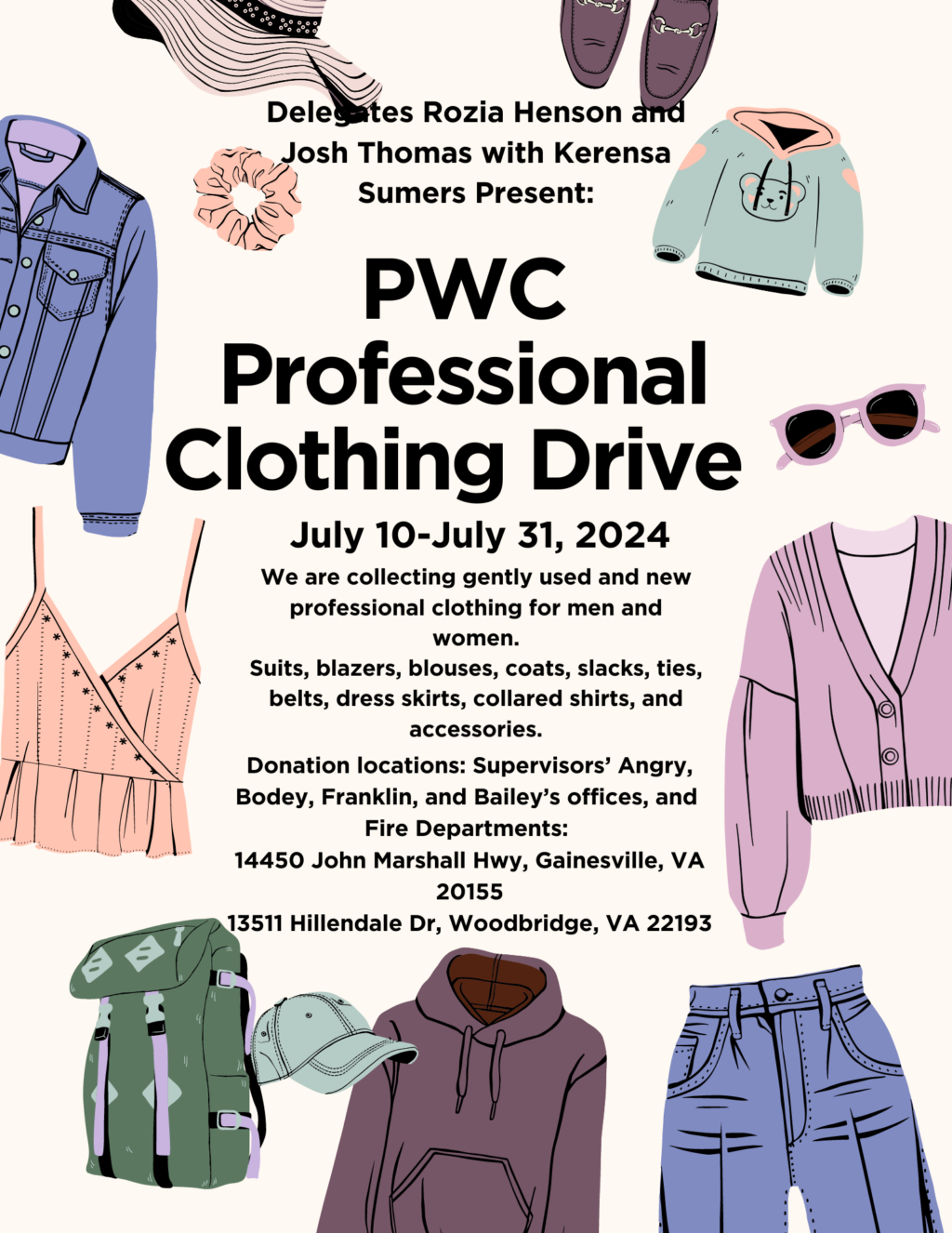 2024 PWC Professional Clothing Drive