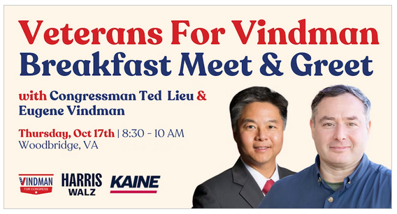 2024 Veterans for Vindman Breakfast Meet and Greet