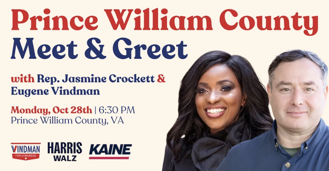 2024 Meet and Greet Rep Jasmine Crockett and Eugene Vindman