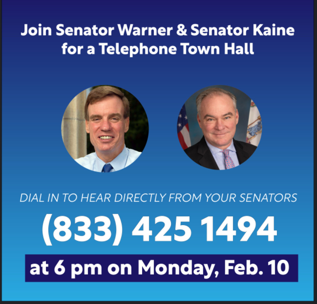 Senator Warner and Senator Kaine Town Hall